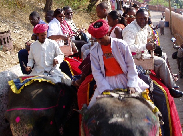 India. Elephant Ride, Jaipur (Photo: Njei M.T)